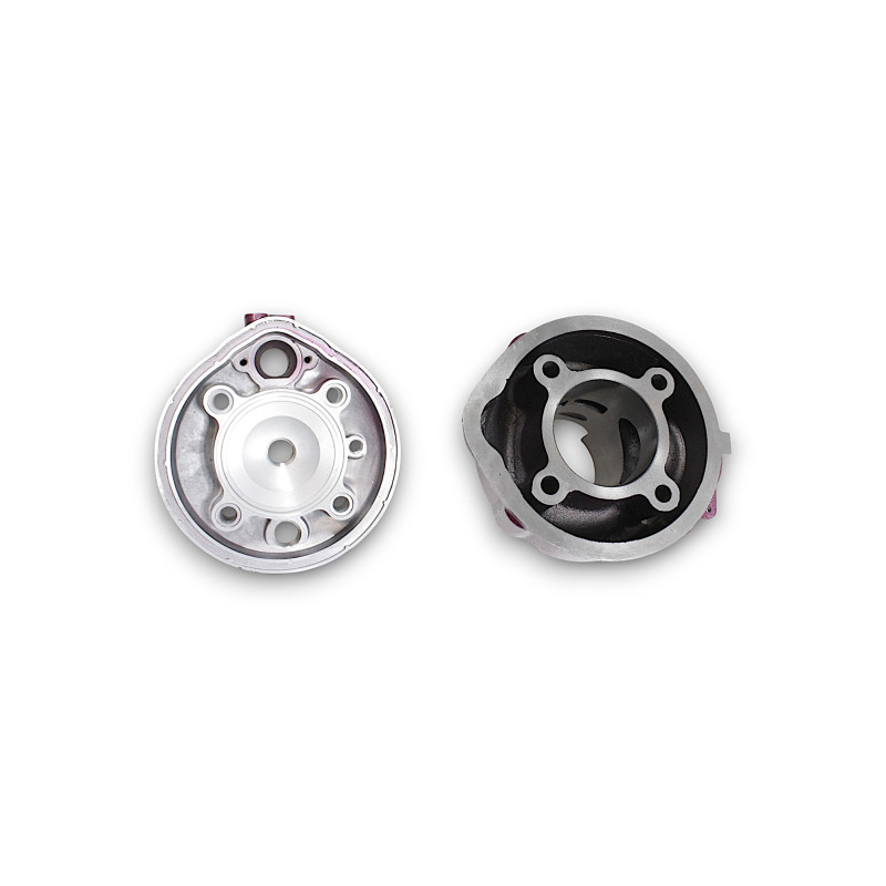 CYLINDER ŻELIWNY Z GŁOWICĄ POWER FORCE APRILIA RS TUONO PEUGEOT XP7 YAMAHA DT MINARELLI AM6 49 MM 2T WIŚNIA