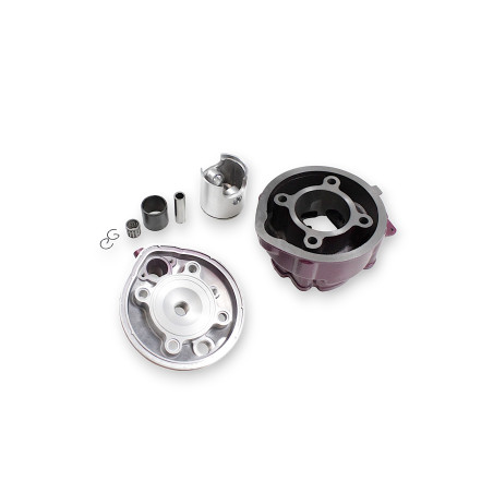 CYLINDER ŻELIWNY Z GŁOWICĄ POWER FORCE APRILIA RS TUONO PEUGEOT XP7 YAMAHA DT MINARELLI AM6 49 MM 2T WIŚNIA