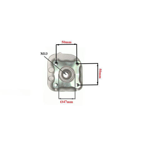 GŁOWICA CYLINDRA 50 CCM 2T 47 MM A/C MINARELLI HORIZONTAL KEEWAY 1E40QMB/QMA POWER FORCE
