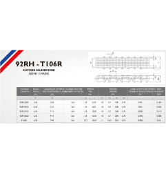 MORSE ŁAŃCUSZEK ROZRZĄDU 92RH2020 152 OGNIWA HONDA VTR 1000 F FIRESTORM '97-'06, XL 1000 V VARADERO '99-'12 ZAKUTY (ZAMKNIĘTY)