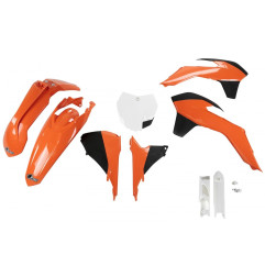 UFO KOMPLET PLASTIKÓW KTM SX/SXF '13-'15, SX 250 '16 KOLOR '13-'14 (POMARAŃCZOWY/CZARNY/BIAŁY) (KT515E999)