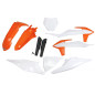 UFO KOMPLET PLASTIKÓW KTM SX 125/150/250 '19-'22, SXF (SX-F) 250/350/450 '19-'22 KOLOR '21 (BIAŁY/POMARAŃCZOWY)