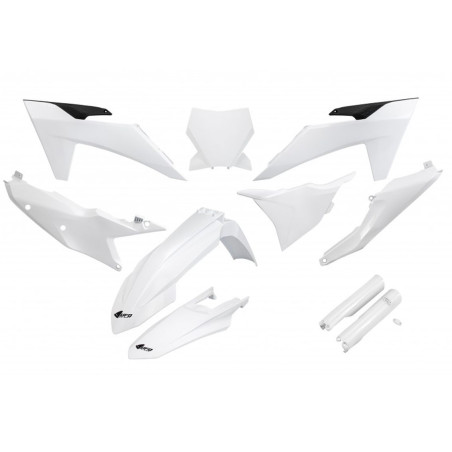 UFO KOMPLET PLASTIKÓW KTM SX 125 / 250 / 300 TBI '23-'24, SX-F 250 / 350 / 450 '23-'24 KOLOR BIAŁY