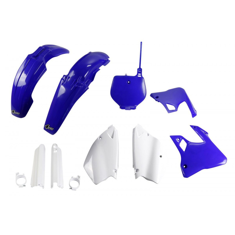 UFO KOMPLET PLASTIKÓW YAMAHA YZ 125 '96-'99, YZ 250 '96-'99 KOLOR NIEBIESKI/BIAŁY 98-99 (YA294E999)