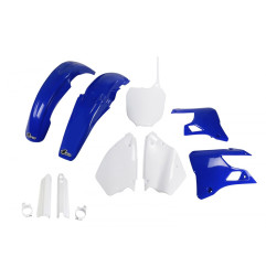 UFO KOMPLET PLASTIKÓW YAMAHA YZ 125 '00-'01, YZ 250 '00-'01 KOLOR (BIAŁY/NIEBIESKI) (YA300E999)