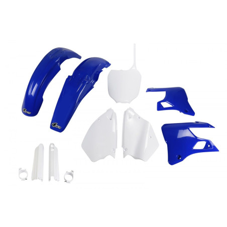 UFO KOMPLET PLASTIKÓW YAMAHA YZ 125 '00-'01, YZ 250 '00-'01 KOLOR (BIAŁY/NIEBIESKI) (YA300E999)