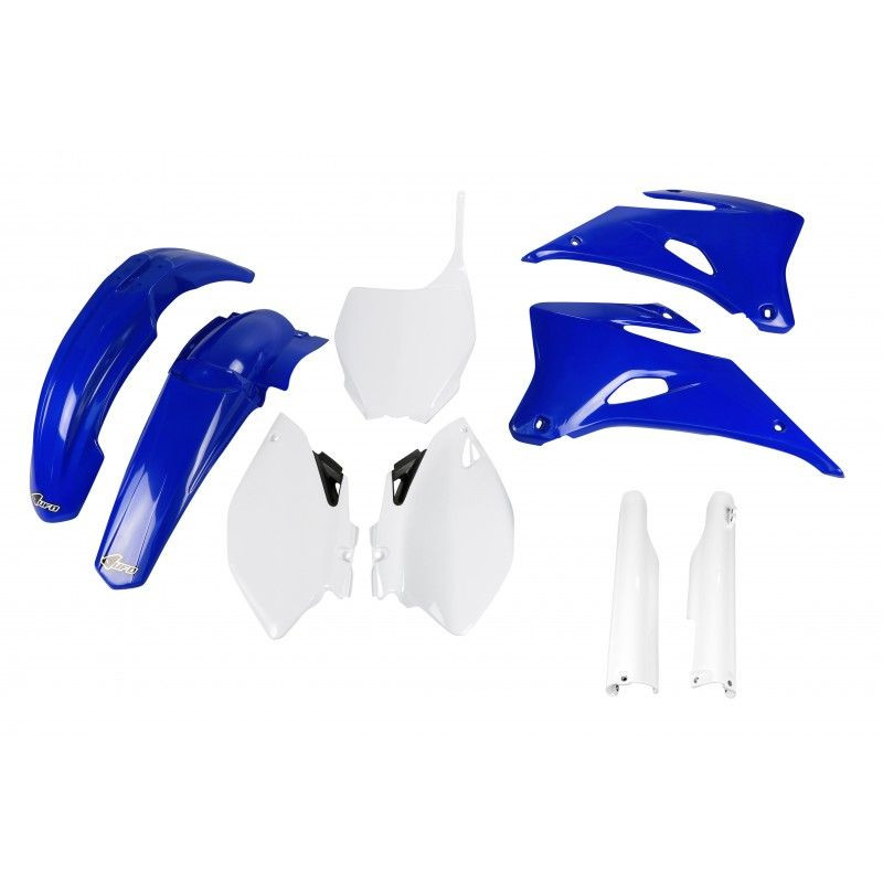 UFO KOMPLET PLASTIKÓW YAMAHA YZF 250 '06-'09, YZF 450 '06-'09 KOLOR (BIAŁY/NIEBIESKI) (YA305E999)