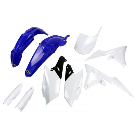 UFO KOMPLET PLASTIKÓW YAMAHA YZF 250 '14-'18, YZF 450 '14-'17 KOLOR (NIEBIESKI/BIAŁY) (YA318E999)