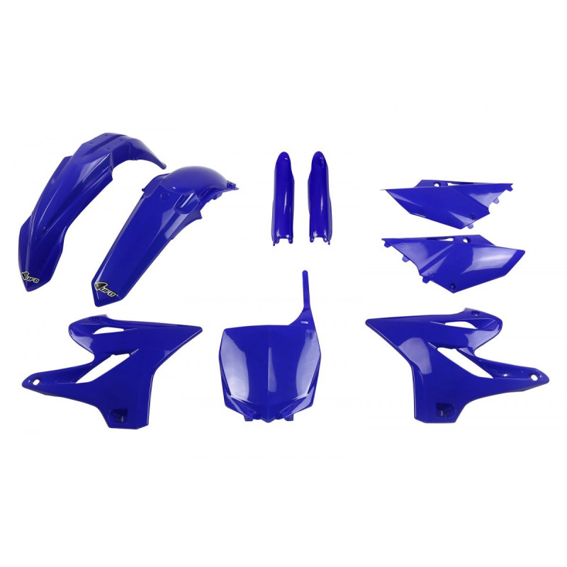 UFO KOMPLET PLASTIKÓW Z OSŁONAMI AMORTYZATORÓW YAMAHA YZ 125 '15-'21 YZ 250 '15-'21 KOLOR NIEBIESKI (YA319E089)