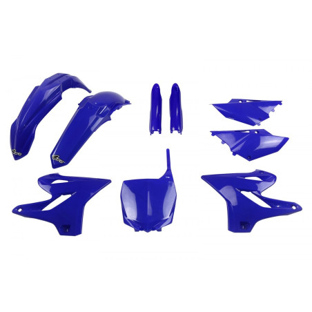 UFO KOMPLET PLASTIKÓW Z OSŁONAMI AMORTYZATORÓW YAMAHA YZ 125 '15-'21 YZ 250 '15-'21 KOLOR NIEBIESKI (YA319E089)