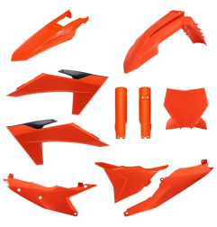 POLISPORT KOMPLET PLASTIKÓW KTM SX/SX-F/XC/XC-F '23-'24 Z TABLICĄ I OSŁONAMI AMORTYZATORÓW KOLOR POMARAŃCZOWY