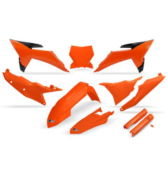 UFO KOMPLET PLASTIKÓW KTM SX 125 / 150 / 250 / 300 '25-'26, SXF (SX-F) 250 / 350 / 450 '25-'26 KOLOR ( POMARAŃCZOWY )