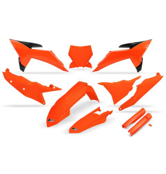 UFO KOMPLET PLASTIKÓW KTM SSX 125 / 150 / 250 / 300 '25-'26, SXF (SX-F) 250 / 350 / 450 '25-'26 KOLOR POMARAŃCZOWY FLUO