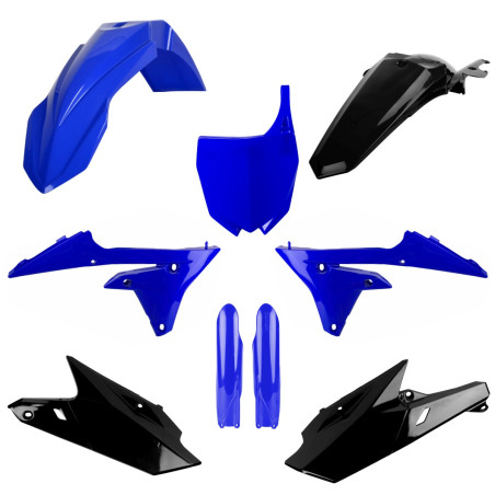 POLISPORT KOMPLET PLASTIKÓW YAMAHA YZ 250F '14-'18; YZ 450F '14-'17 KOLOR NIEBIESKI CZARNY #723684