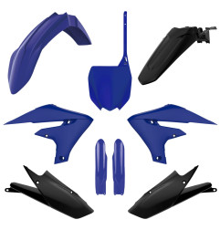 POLISPORT KOMPLET PLASTIKÓW YAMAHA YZ 250F '19-'23; WR 250F '20-'24; YZ 450F '18-'22 KOLOR NIEBIESKI CZARNY