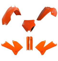 POLISPORT KOMPLET PLASTIKÓW KTM SX '05-'06; XC/XC-F 06-'07 Z OSŁONAMI AMORTYZATORÓW KOLOR POMARAŃCZOWY