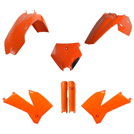 POLISPORT KOMPLET PLASTIKÓW KTM SX '05-'06; XC/XC-F 06-'07 Z OSŁONAMI AMORTYZATORÓW KOLOR POMARAŃCZOWY