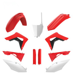POLISPORT KOMPLET PLASTIKÓW HONDA CRF 250RX '19-'21; CRF 450RX '17-'20 KOLOR CZERWONY CZARNY