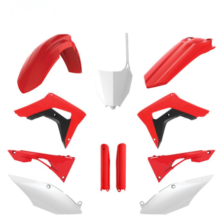POLISPORT KOMPLET PLASTIKÓW HONDA CRF 250RX '19-'21; CRF 450RX '17-'20 KOLOR CZERWONY CZARNY