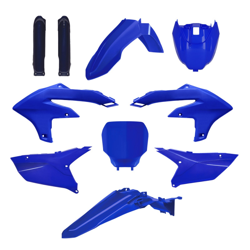 POLISPORT KOMPLET PLASTIKÓW YAMAHA YZ 250F '24-'26; YZ 450F '23-'25 Z TABLICĄ I OSŁONAMI AMORTYZATORÓW KOLOR NIEBIESKI