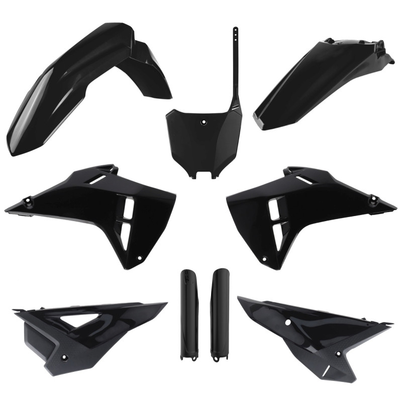 POLISPORT KOMPLET PLASTIKÓW HONDA CRF 250R '22-'24; CRF 450R '21-'24 RESTYLING KOLOR CZARNY