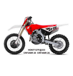UFO KOMPLET PLASTIKÓW Z OSŁONAMI AMORTYZATORÓW HONDA CRF 250 R / 450 R '25-'26 KOLOR BIAŁY / CZERWONY / CZARNY