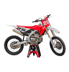 UFO KOMPLET PLASTIKÓW Z OSŁONAMI AMORTYZATORÓW HONDA CRF 250 R / 450 R '25-'26 KOLOR BIAŁY / CZERWONY / CZARNY
