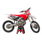 UFO KOMPLET PLASTIKÓW Z OSŁONAMI AMORTYZATORÓW HONDA CRF 250 R / 450 R '25-'26 KOLOR BIAŁY / CZERWONY / CZARNY