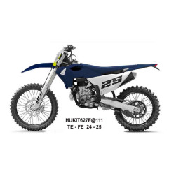 UFO KOMPLET PLASTIKÓW HUSQVARNA TE 150 / 250 / 300 '24-'25, FE 250 / 350 / 450 / 501 '24-'25 KOLOR GRANATOWY / BIAŁY