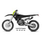 UFO KOMPLET PLASTIKÓW HUSQVARNA TE 150 / 250 / 300 '24-'25, FE 250 / 350 / 450 / 501 '24-'25 KOLOR CZARNY / BIAŁY