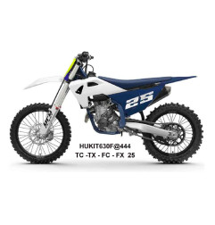 UFO KOMPLET PLASTIKÓW HUSQVARNA TC 125 / 150 / 250 / 300 '25-'26, TX 300 '25-'26 KOLOR BIAŁY / GRANATOWY