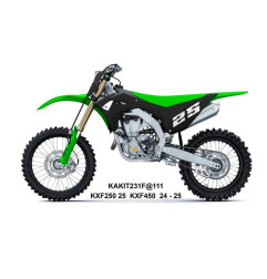 UFO KOMPLET PLASTIKÓW KAWASAKI KXF 250 '25, KXF 450'24-'26, KX 450X '24-'26 KOLOR CZARNY / ZIELONY