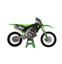 UFO KOMPLET PLASTIKÓW KAWASAKI KXF 250 '25, KXF 450'24-'26, KX 450X '24-'26 KOLOR CZARNY / ZIELONY