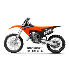 UFO KOMPLET PLASTIKÓW KTM SX 125 / 250 / 300 TBI '23-'24 KOLOR POMARAŃCZOWY / CZARNY / BIAŁY