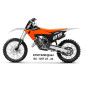 UFO KOMPLET PLASTIKÓW KTM SX 125 / 250 / 300 TBI '23-'24 KOLOR CZARNY / POMARAŃCZOWY / BIAŁY