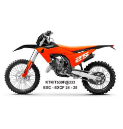 UFO KOMPLET PLASTIKÓW KTM EXC 150 / 250 / 300 TBI '24-'25 KOLOR CZARNY / POMARAŃCZOWY
