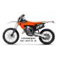UFO KOMPLET PLASTIKÓW KTM EXC 150 / 250 / 300 TBI '24-'25 KOLOR BIAŁY / POMARAŃCZOWY / CZARNY