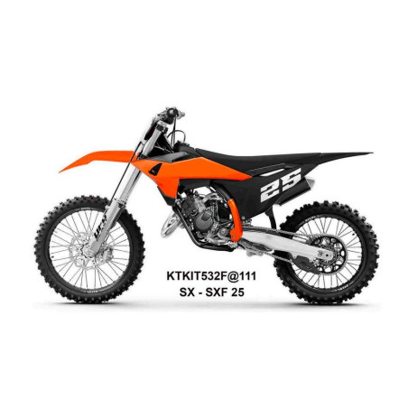 UFO KOMPLET PLASTIKÓW KTM SX 125 / 150 / 250 / 300 '25-'26 KOLOR POMARAŃCZOWY / CZARNY / BIAŁY