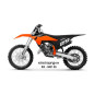UFO KOMPLET PLASTIKÓW KTM SX 125 / 150 / 250 / 300 '25-'26 KOLOR POMARAŃCZOWY / CZARNY / BIAŁY