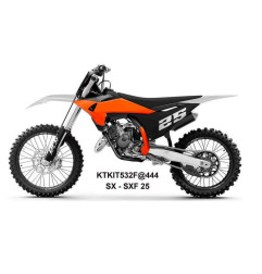 UFO KOMPLET PLASTIKÓW KTM SX 125 / 150 / 250 / 300 '25-'26 KOLOR BIAŁY / POMARAŃCZOWY / CZARNY