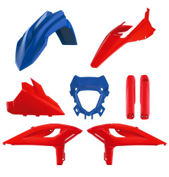 POLISPORT KOMPLET PLASTIKÓW BETA RR 2T/4T RACING '25-'26; RR 2T/4T X-PRO '25-'26 KOLOR CZERWONY NIEBIESKI