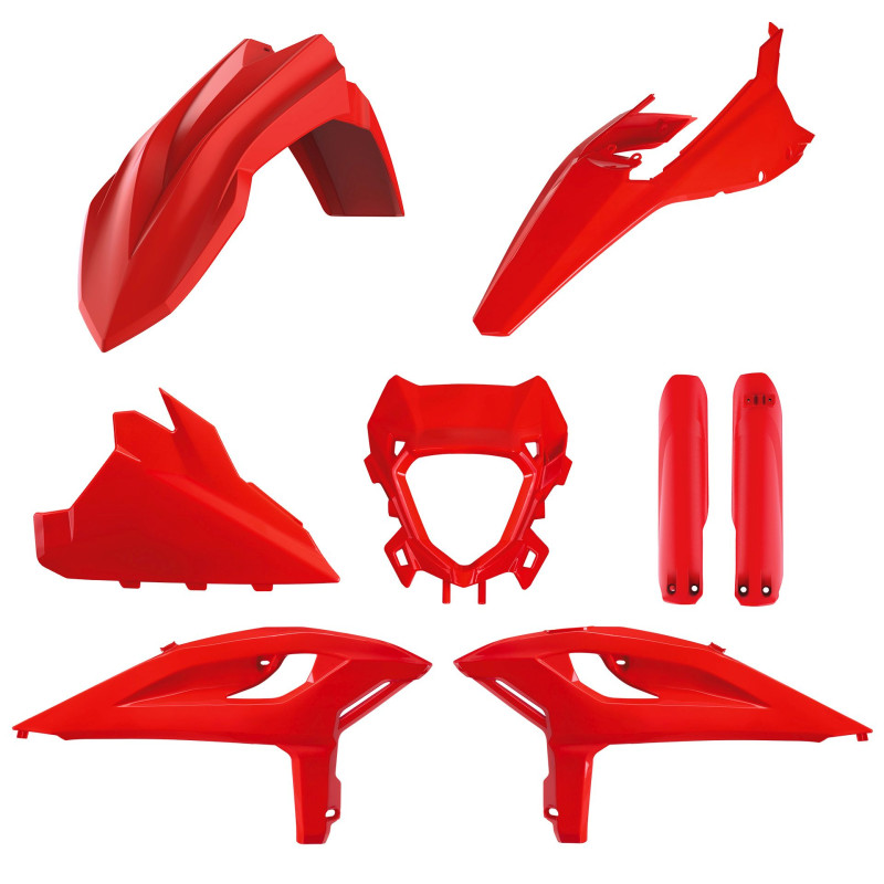 POLISPORT KOMPLET PLASTIKÓW BETA RR 2T/4T RACING '25-'26; RR 2T/4T X-PRO '25-'26 KOLOR CZERWONY
