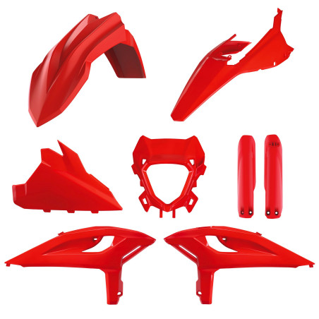 POLISPORT KOMPLET PLASTIKÓW BETA RR 2T/4T RACING '25-'26; RR 2T/4T X-PRO '25-'26 KOLOR CZERWONY