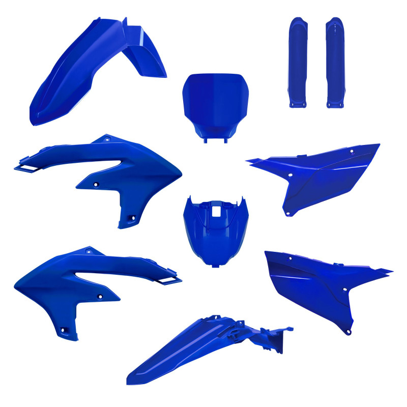 POLISPORT KOMPLET PLASTIKÓW YAMAHA YZ 250F '24-'25; YZ 450F '23-'25 Z TABLICĄ I OSŁONAMI AMORTYZATORÓW KOLOR NIEBIESKI