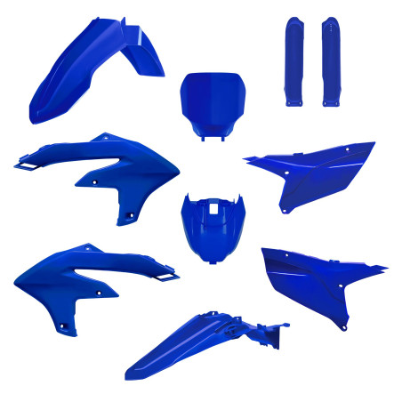 POLISPORT KOMPLET PLASTIKÓW YAMAHA YZ 250F '24-'25; YZ 450F '23-'25 Z TABLICĄ I OSŁONAMI AMORTYZATORÓW KOLOR NIEBIESKI