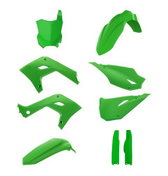 POLISPORT KOMPLET PLASTIKÓW KAWASAKI KX 125 '03-'08; KX 250 '03-'08 RESTYLING KOLOR ZIELONY