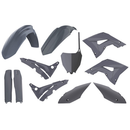 POLISPORT KOMPLET PLASTIKÓW HONDA CR 125/250 '02-'07 RESTYLING KOLOR SZARY NARDO GREY