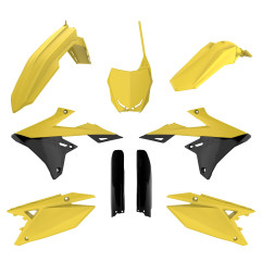 POLISPORT KOMPLET PLASTIKÓW SUZUKI RMZ 250 '19-'26; RMZ 450 '18-'26 KOLOR ŻÓŁTY CZARNY 26