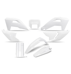 UFO KOMPLET PLASTIKÓW HUSQVARNA FE 250 / 350 / 450 / 501 '25-'26, TE 250 / 300 HERITAGE '25-'26 KOLOR BIAŁY