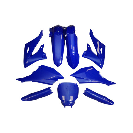 UFO KOMPLET PLASTIKÓW Z OSŁONAMI AMORTYZATORÓW YAMAHA YZ 125 / 250 '22-'26 KOLOR NIEBIESKI - RESTYILING NA YZF
